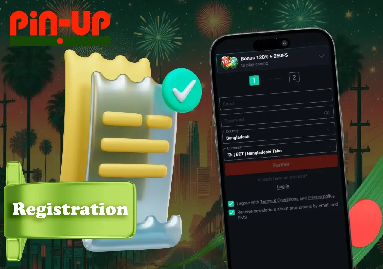 Clear and quick registration of a new user at casino ensures easy access to all features.