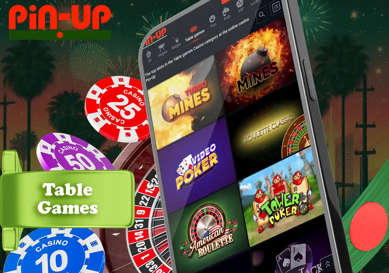 Check out the large selection of Table Games casino
